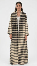 The Nasma Diamond Print Open Abaya