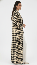 The Nasma Diamond Print Open Abaya
