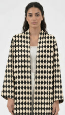 The Nasma Diamond Print Open Abaya