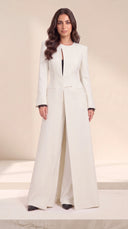 The Sabha Tailored Keyhole Abaya with Structured Waist