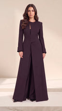 The Sabha Tailored Keyhole Abaya with Structured Waist