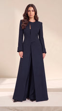 The Sabha Tailored Keyhole Abaya with Structured Waist