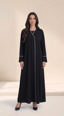 The Sabura Contrast Stitch Open Abaya