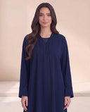 The Sabura Contrast Stitch Open Abaya