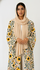 The Saba Botanical Print Open Abaya