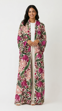 The Suhad Flora Print Open Abaya