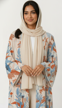 The Safa Botanical Print Open Abaya