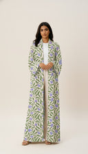 The Samirah Vine Floral Print Open Abaya