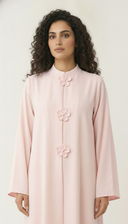 The Fawziya Floral Button Detail Abaya