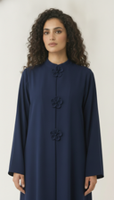 The Fawziya Floral Button Detail Abaya