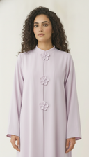 The Fawziya Floral Button Detail Abaya