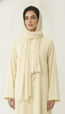 The Fawziya Floral Button Detail Abaya