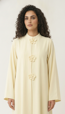 The Fawziya Floral Button Detail Abaya