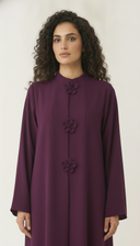 The Fawziya Floral Button Detail Abaya