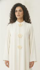 The Fawziya Floral Button Detail Abaya