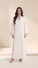 The Zuhaira Scalloped Organza Detail Abaya