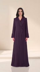 The Saman Draped Abaya with Pleated Cuffs