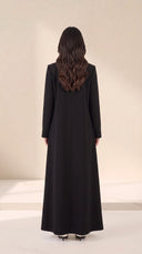 The Layla Tailored Abaya with Layered Cuffs