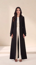 The Layla Tailored Abaya with Layered Cuffs