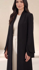 The Layla Tailored Abaya with Layered Cuffs