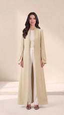 The Layla Tailored Abaya with Layered Cuffs