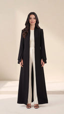 The Layla Tailored Abaya with Layered Cuffs