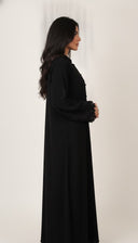 The Anisa Floral Cuff Button Front Abaya
