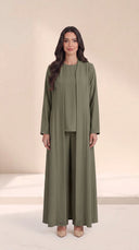 The Maitha Premium Nida Basic Abaya with Sheila