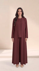 The Maitha Premium Nida Basic Abaya with Sheila