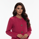 Liberty Crepe Abaya with Ornate Gold Buttons - TAL by The Abaya Lab