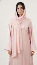 The Yasmina Pearl Embellished Closure Abaya