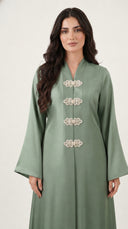 The Yasmina Pearl Embellished Closure Abaya