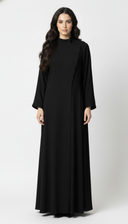 The Jumana Asymmetric Mandarin Collar Abaya