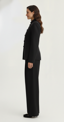 The Zaina Tailored Mandarin Collar Blazer Set