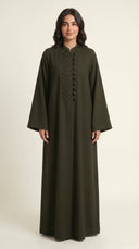 The Raneen Braided Loop Button Detail Abaya