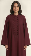 The Raneen Braided Loop Button Detail Abaya