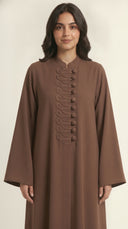 The Raneen Braided Loop Button Detail Abaya