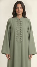 The Raneen Braided Loop Button Detail Abaya