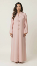 The Ayaana Pearl Floral Detail Abaya