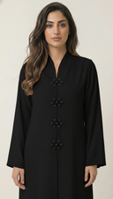 The Ayaana Pearl Floral Detail Abaya