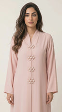 The Ayaana Pearl Floral Detail Abaya