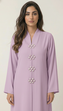 The Ayaana Pearl Floral Detail Abaya