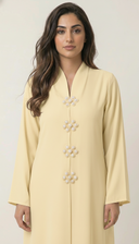 The Ayaana Pearl Floral Detail Abaya