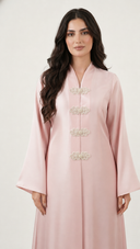 The Yasmina Pearl Embellished Closure Abaya