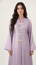 The Yasmina Pearl Embellished Closure Abaya