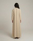 The Hana Contrast Frog Closures Abaya