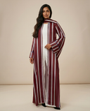 The Reema Coordinated Striped Abaya