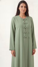 The Bushrah Bow Closure Abaya