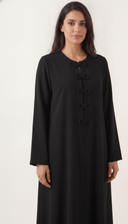 The Bushrah Bow Closure Abaya