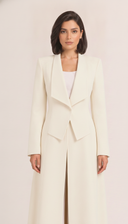 The Sajida Tailored Drape Collar Open Abaya